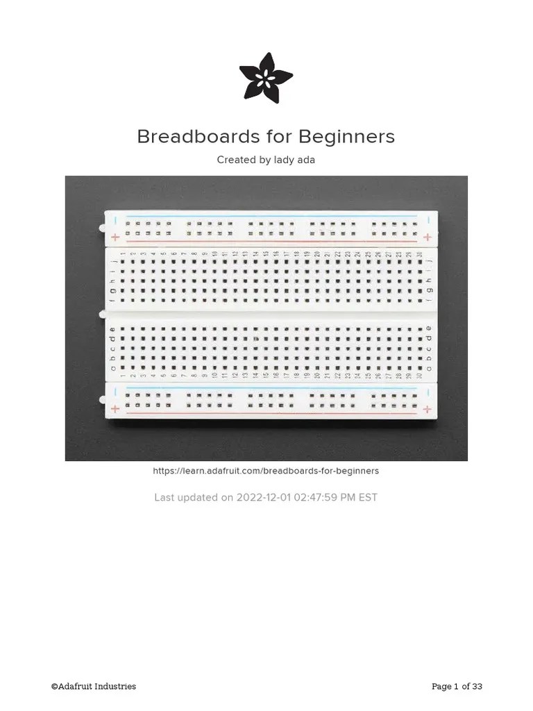Breadboards For Beginners | PDF | Design | Equipment