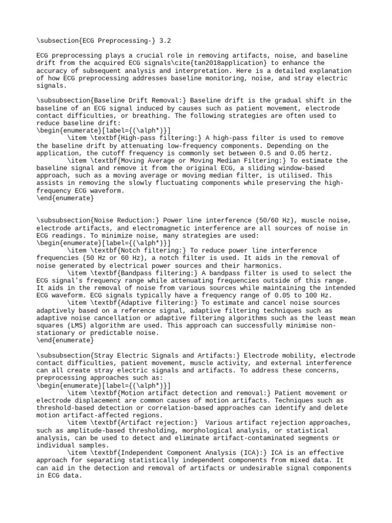 Ecg Preprocessing | PDF