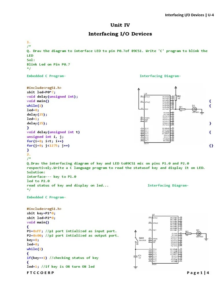 Unit IV Interfacing I-O Devices | PDF