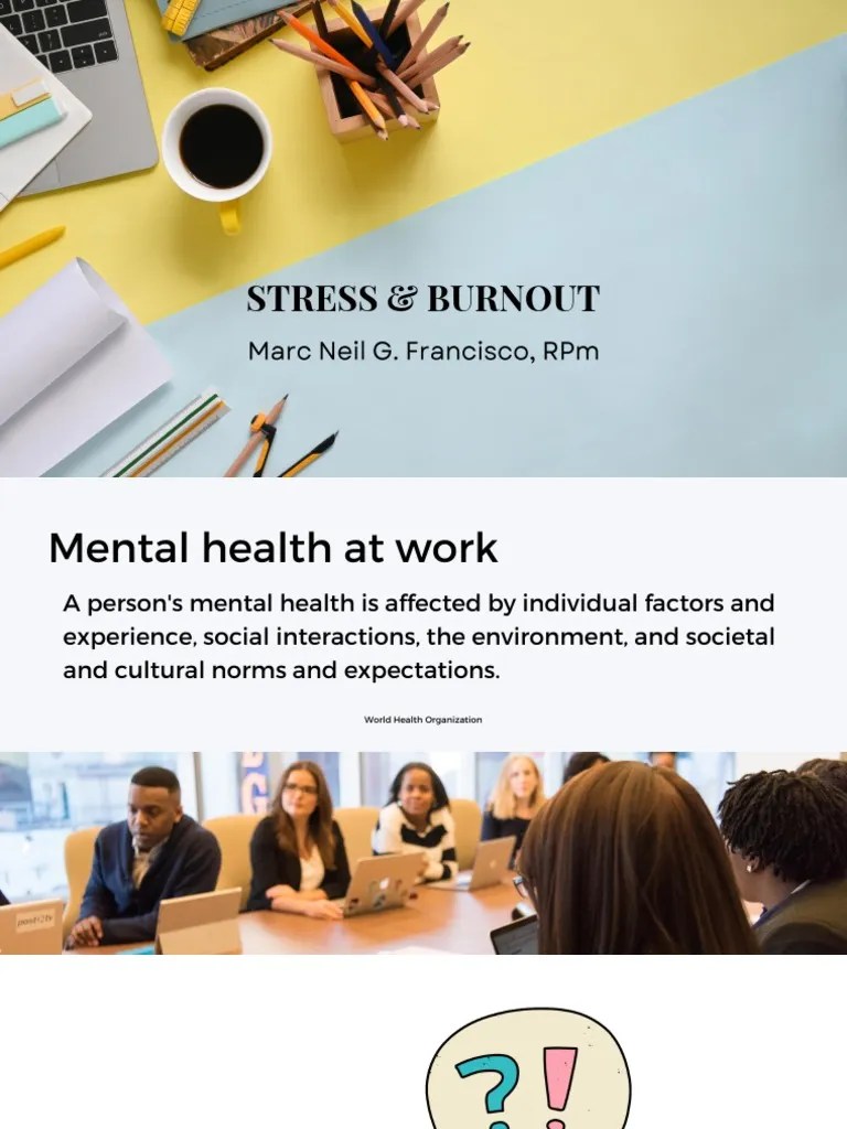 Stress & Burnout | PDF | Stress (Biology) | Occupational Burnout