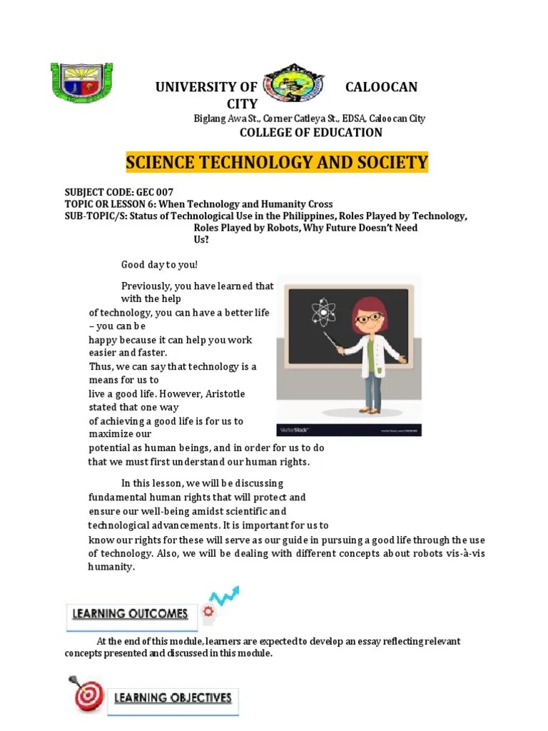 STS Module 7 | PDF | Robot | Robotics