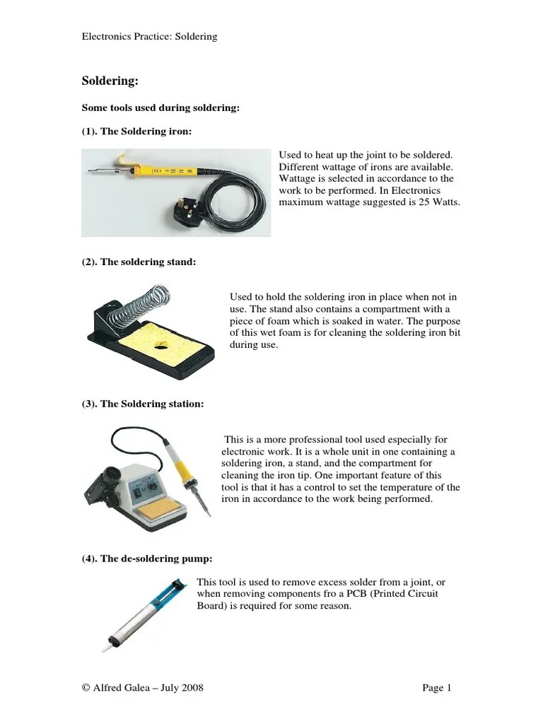 Soldering Notes | PDF | Soldering | Solder