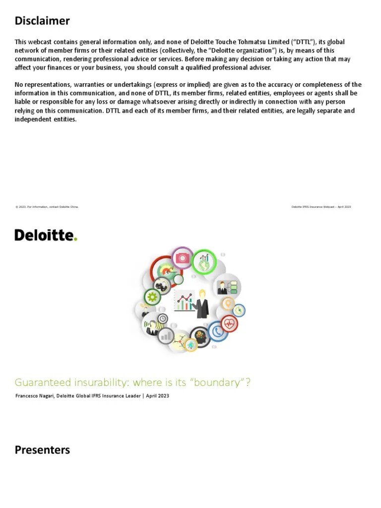 Deloitte IFRS 17 - Webcast 9 CB For Contracts With Annual Repricing ...