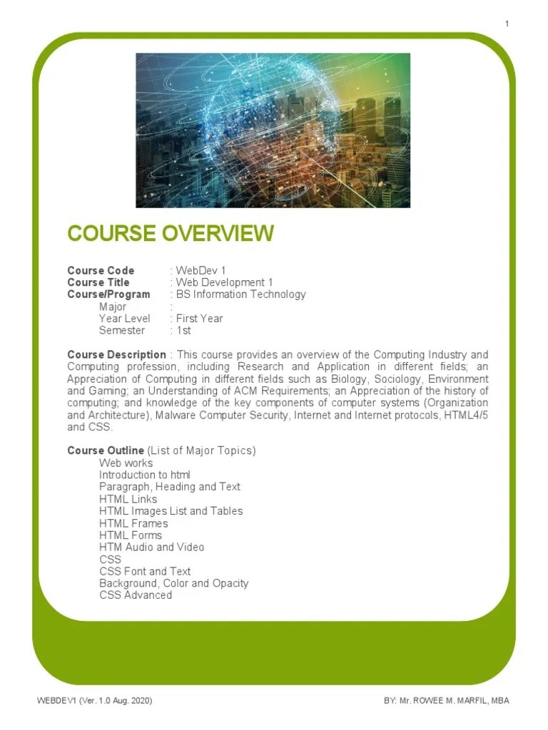 Web Module 1 | PDF | World Wide Web | Internet & Web