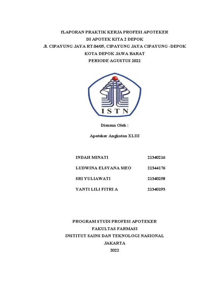 Laporan Pkpa Apotek Kita 2-1 | PDF