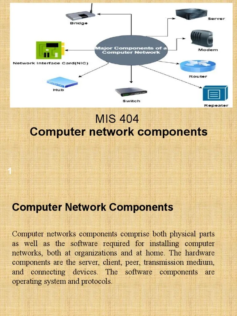 Computer Network Components Guide | PDF | Computer Network | Router ...