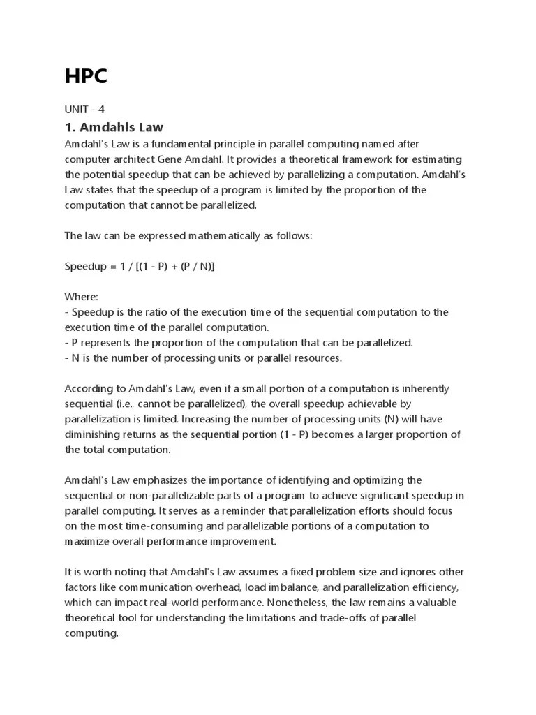 SPPU High Performance Computing | PDF | Parallel Computing | Machine Learning