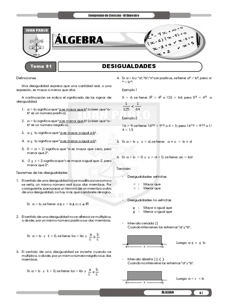 Álgebra 3° | PDF | Ecuaciones | Análisis Matemático