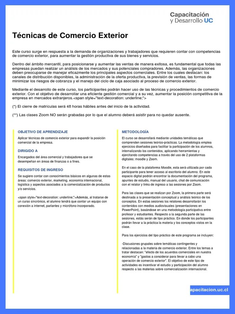 Comercio Exterior | PDF | El Comercio Internacional | Aduana