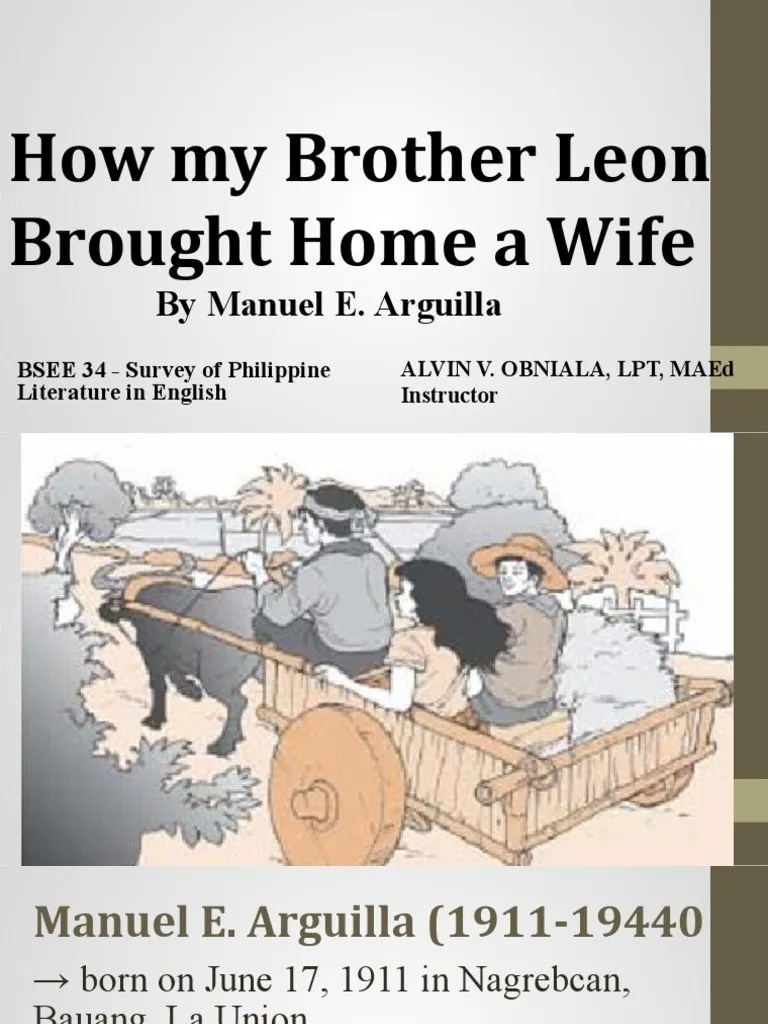 L9 How My Brother Leon Brought Home A Wife | PDF