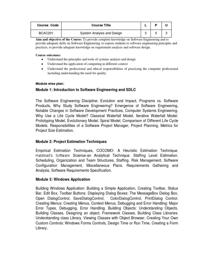 System Analysis And Design | PDF | Software Testing | Unified Modeling ...