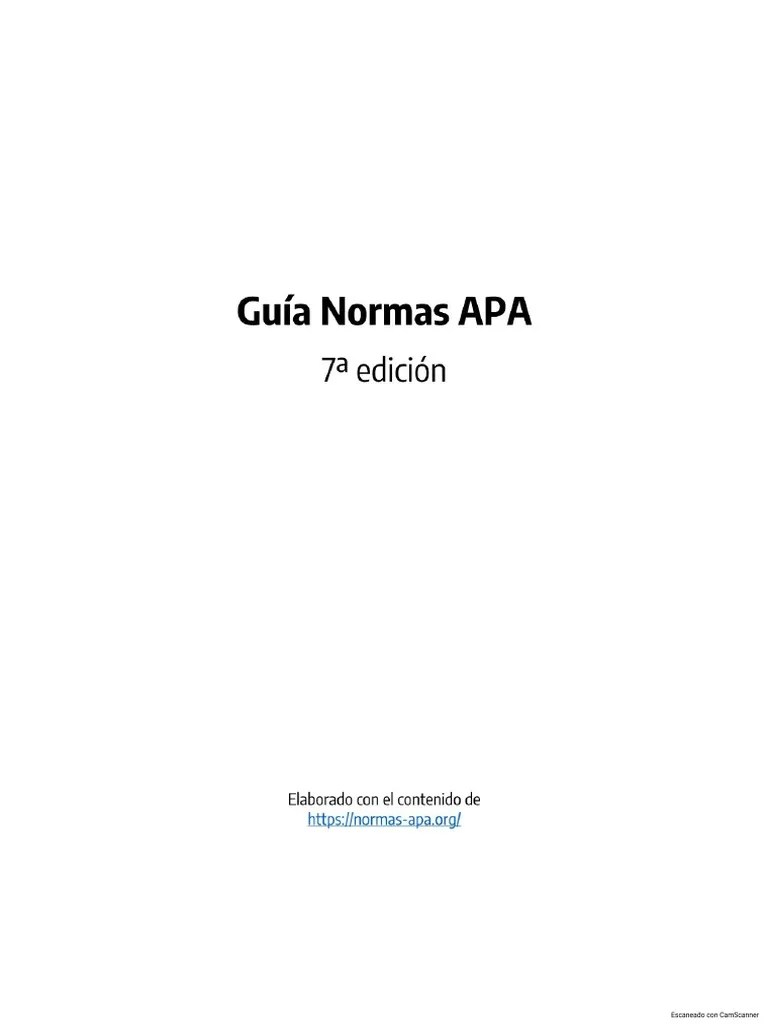 Guia Normas APA 7ma Edicion | PDF