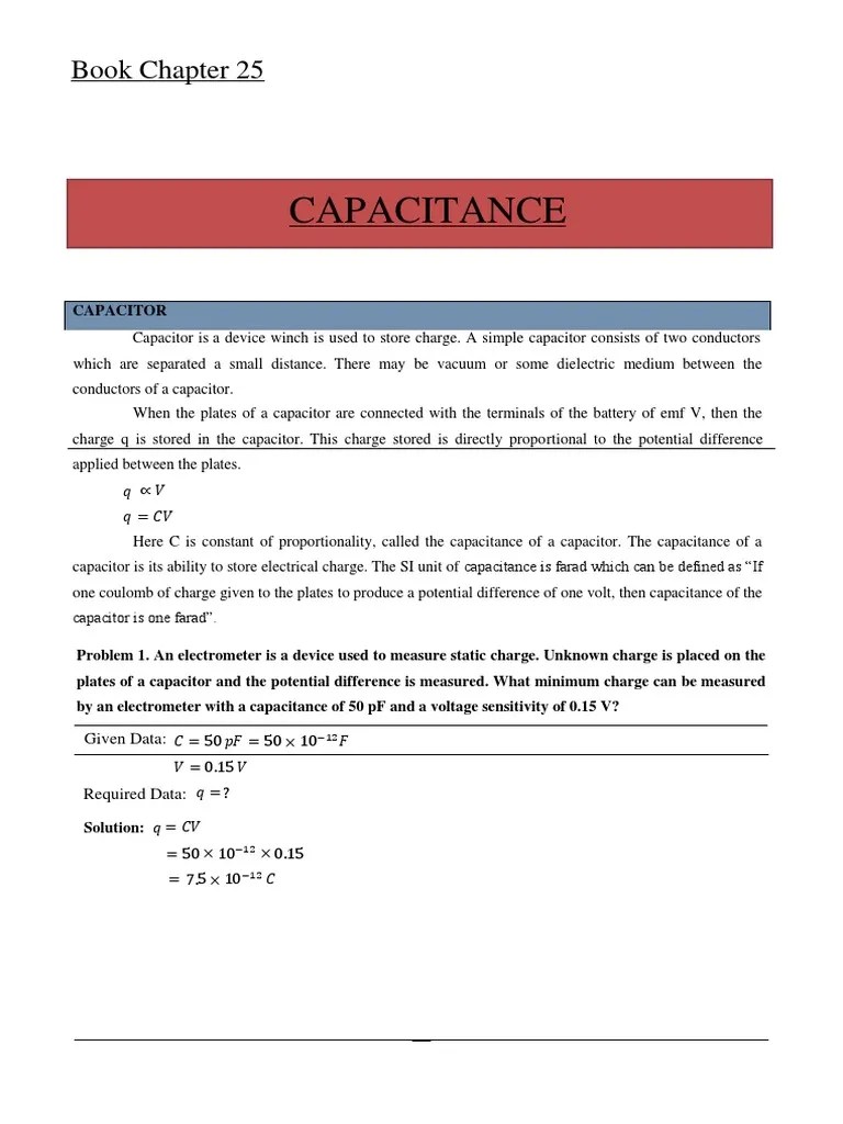 31 'Capacitors And Dielectrics Version 1 | PDF