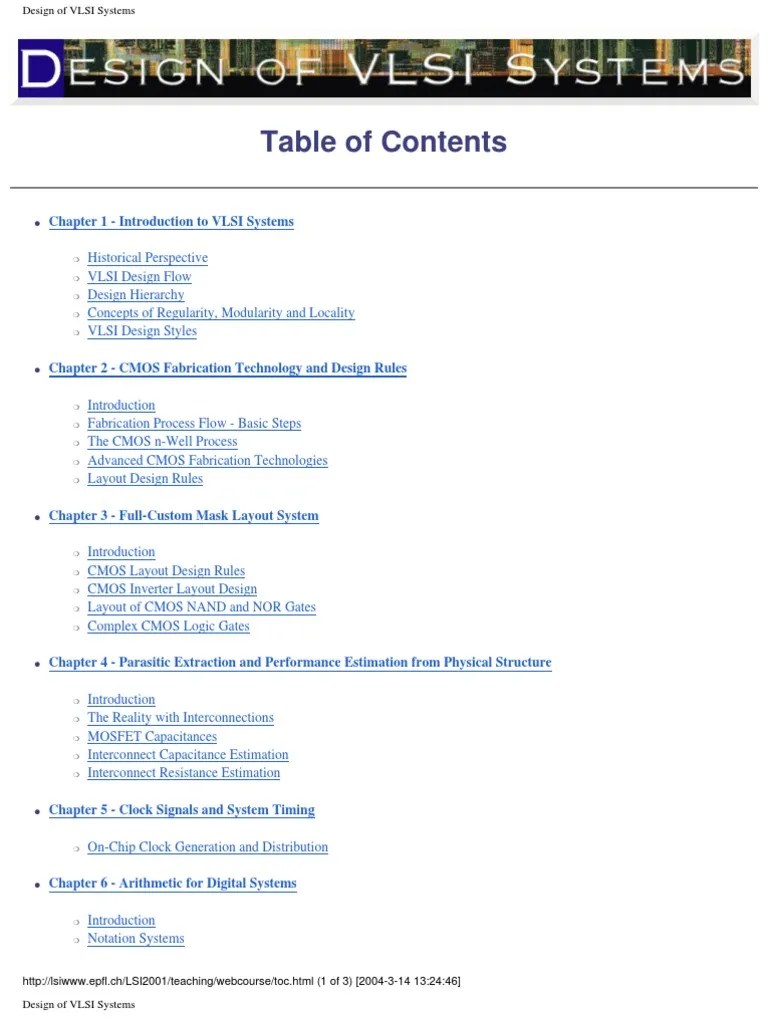 Design Of Vlsi Systems | PDF | Field Programmable Gate Array ...
