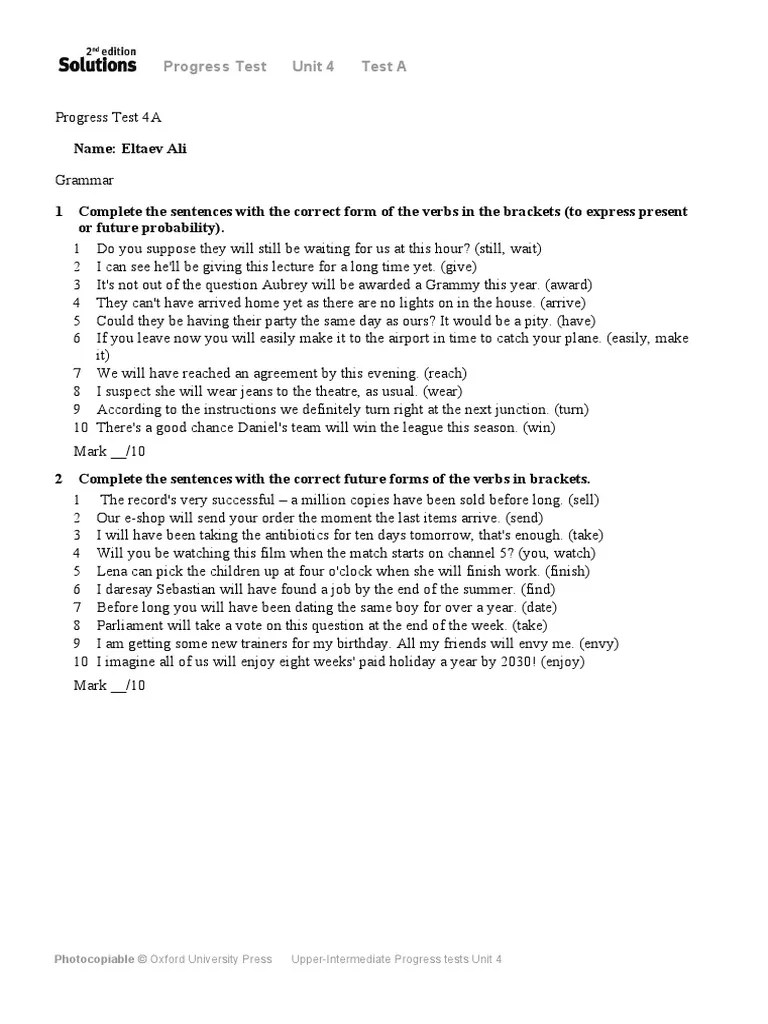 Upp Int Progress Test Unit 04 A - F2386069 81e7 4c24 B628 57fb07f10ca8 ...