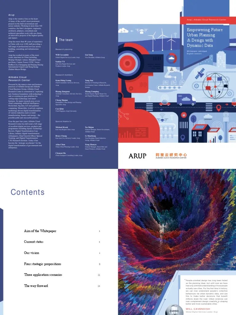 Empowering Urban Design N Planning With Dynamic Data Arup-AliResearch ...