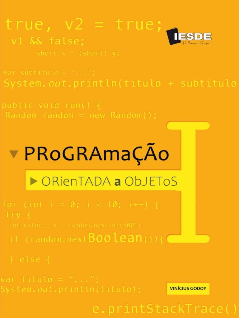 4 Programacao Orientada A Objetos I 2019 | Download Grátis PDF | Java (linguagem De Programação ...