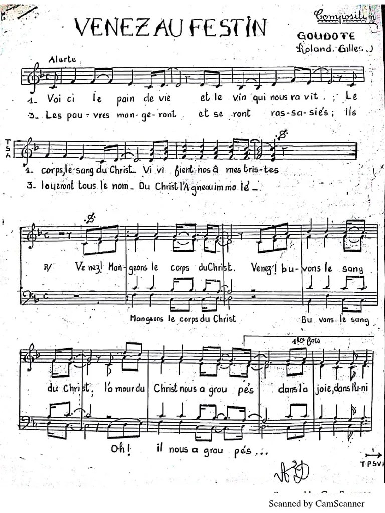 Venez, Mangeons Le Corps Du Christ | PDF