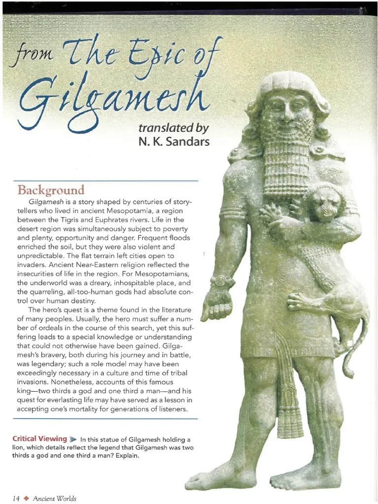 Epic Of Gilgamesh Full | PDF