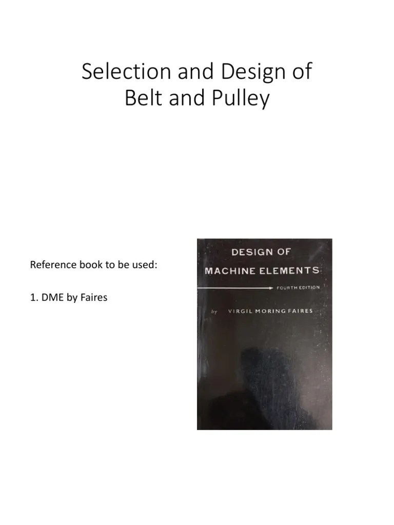 BElt And Pulley Lecture | PDF | Belt (Mechanical) | Machines