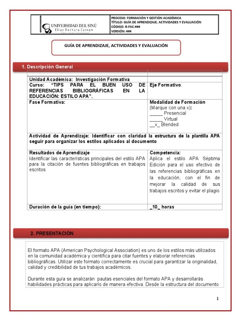 Guia De Aprendizaje - Modulo 1 | PDF