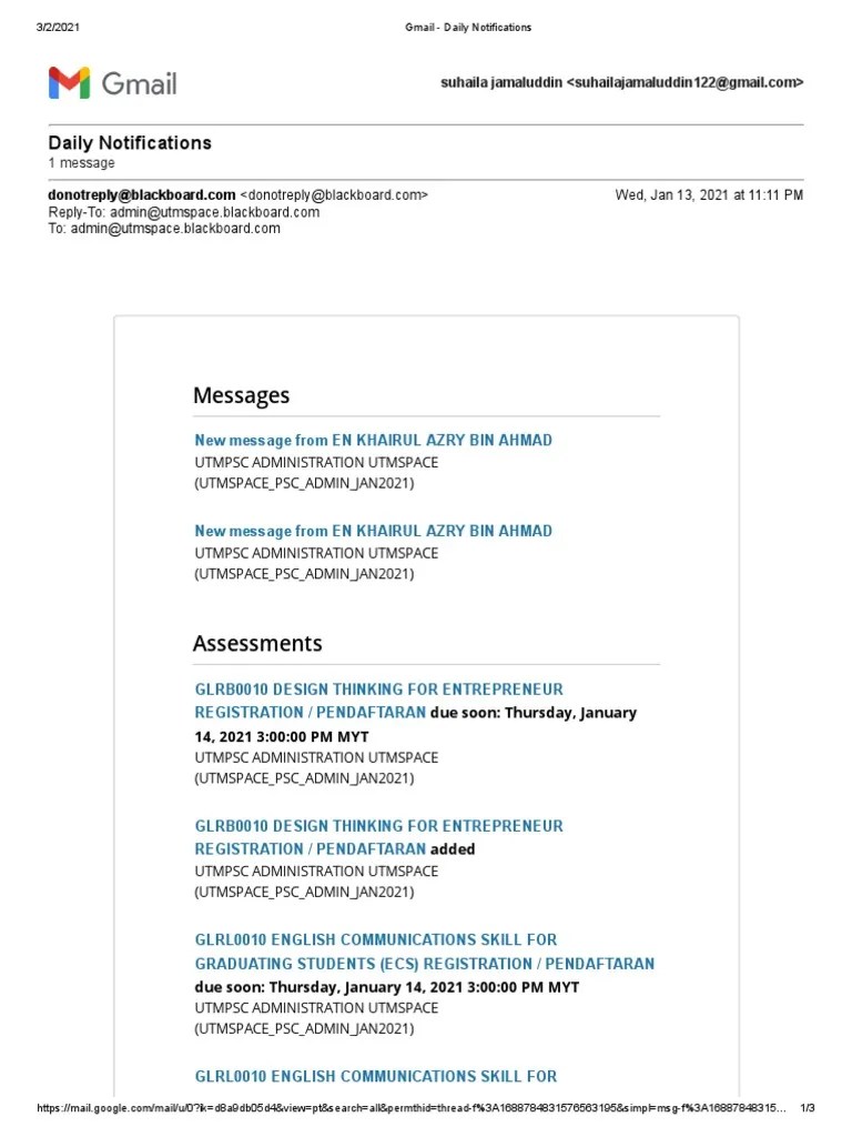 Gmail - Daily Notifications | PDF | Information Retrieval Organizations ...