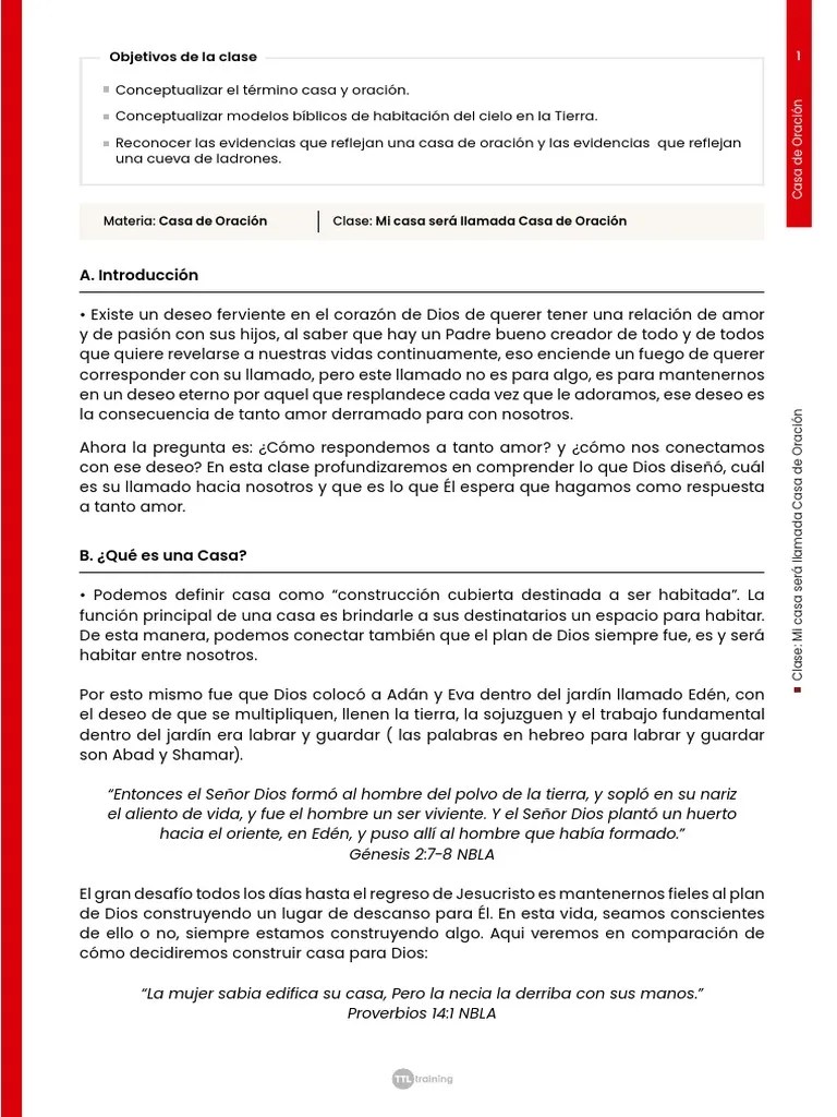 CDO - Mi Casa Sera Llamada Casa De Oracion | PDF | Oración | Jesús