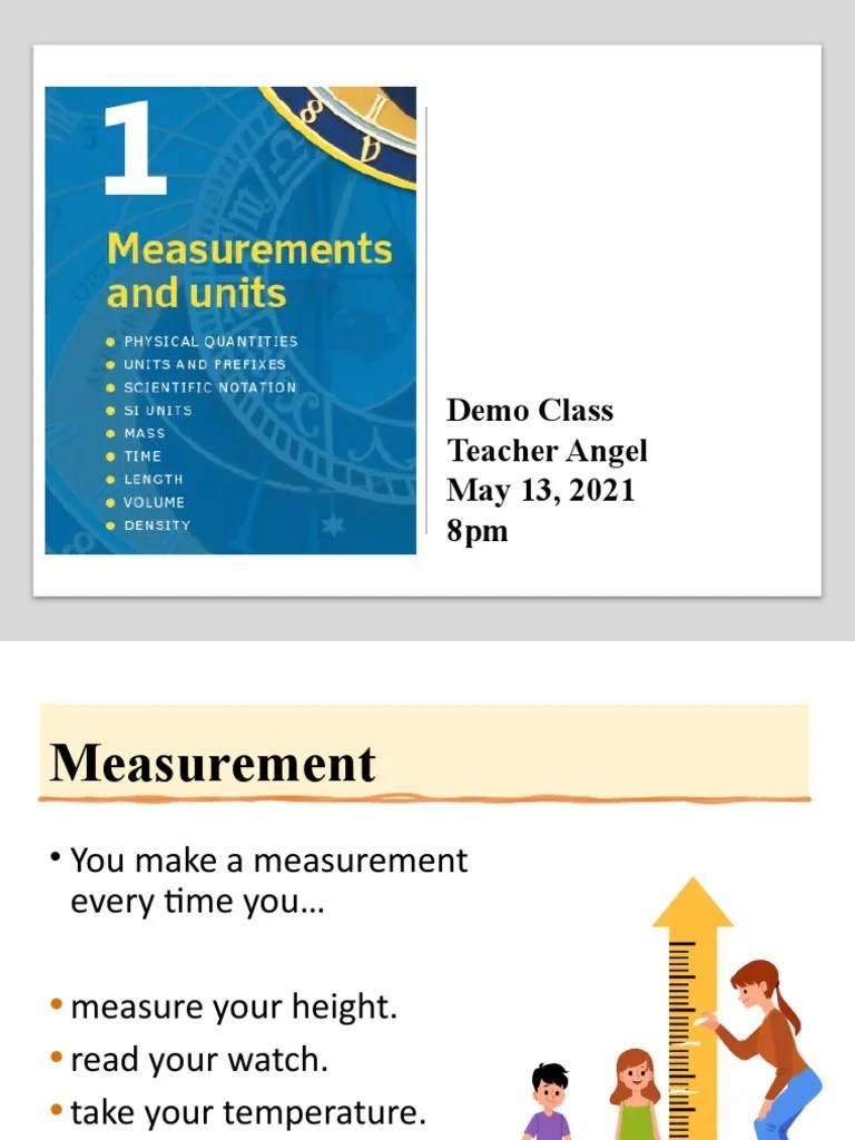 Units And Measurements | PDF | Density | Volume
