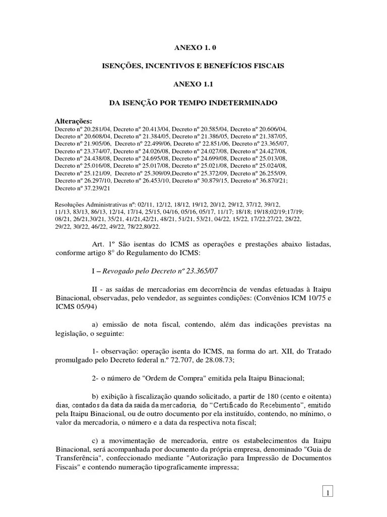 PDF Isençao De Icms | PDF