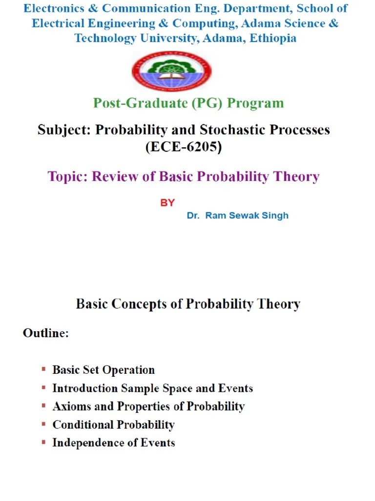 Chapter 01 | Download Free PDF | Probability Theory | Sampling (Statistics)