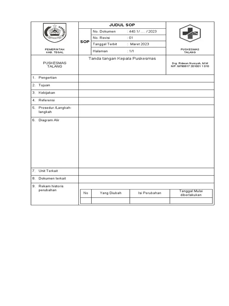 Format Sop Terbaru | PDF