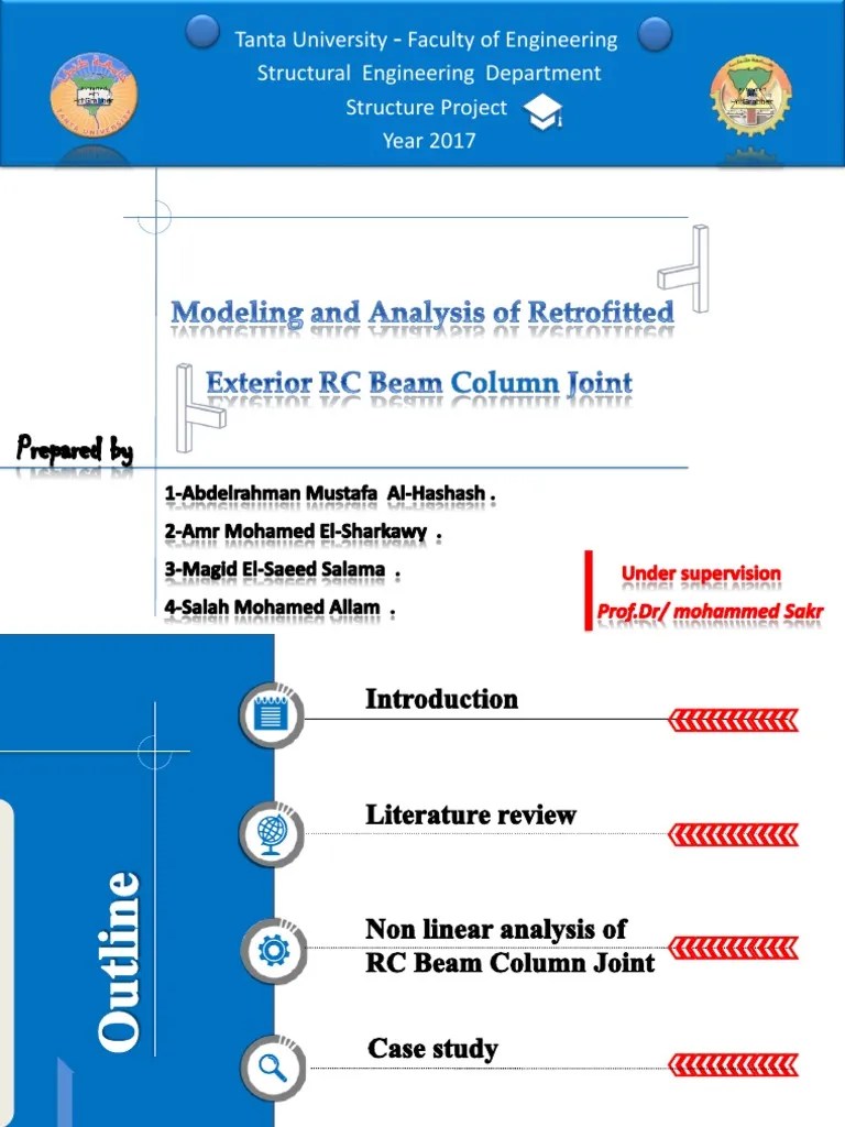Modeling And Analysis Of Retrofitted RC Beam Column | PDF | Strength Of ...