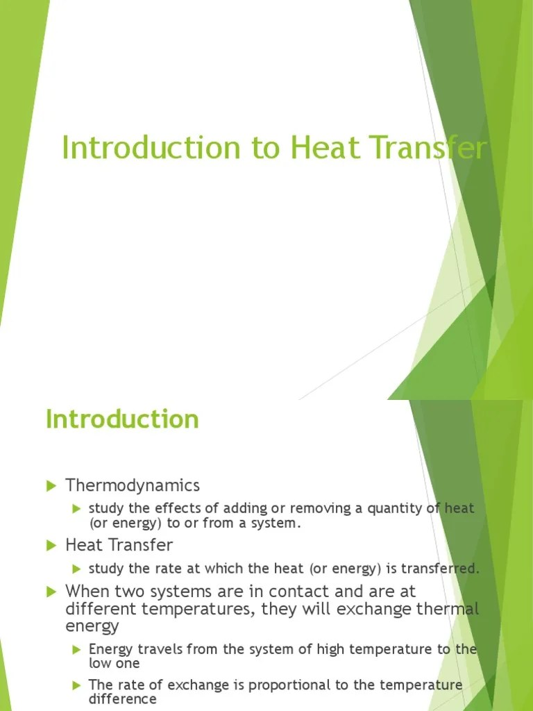 Heat Transfer | Download Free PDF | Heat Transfer | Thermal Conduction