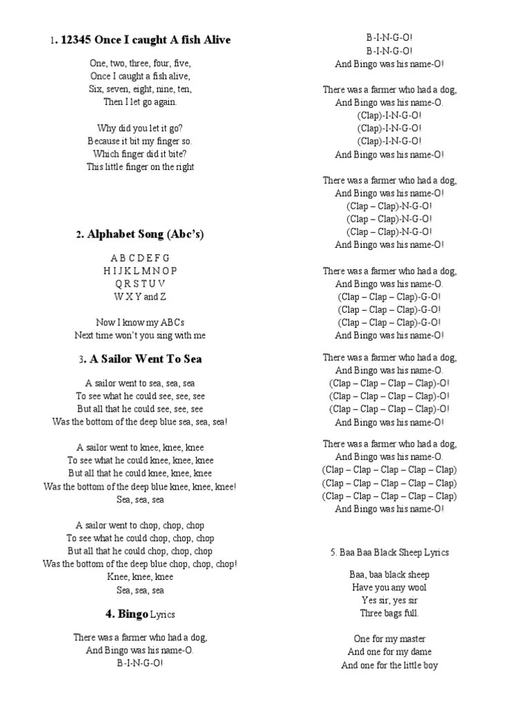 Nursery Poems | PDF | British Children's Entertainment | Songs