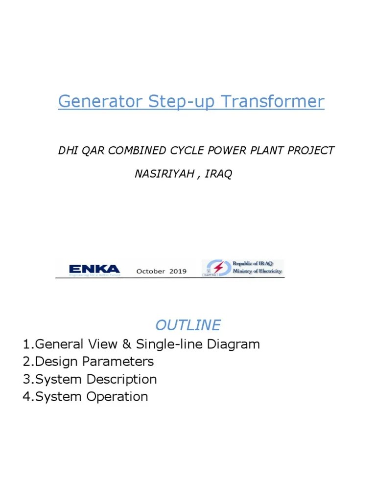 Generator Step-Up Transformer | PDF | Transformer | Electricity