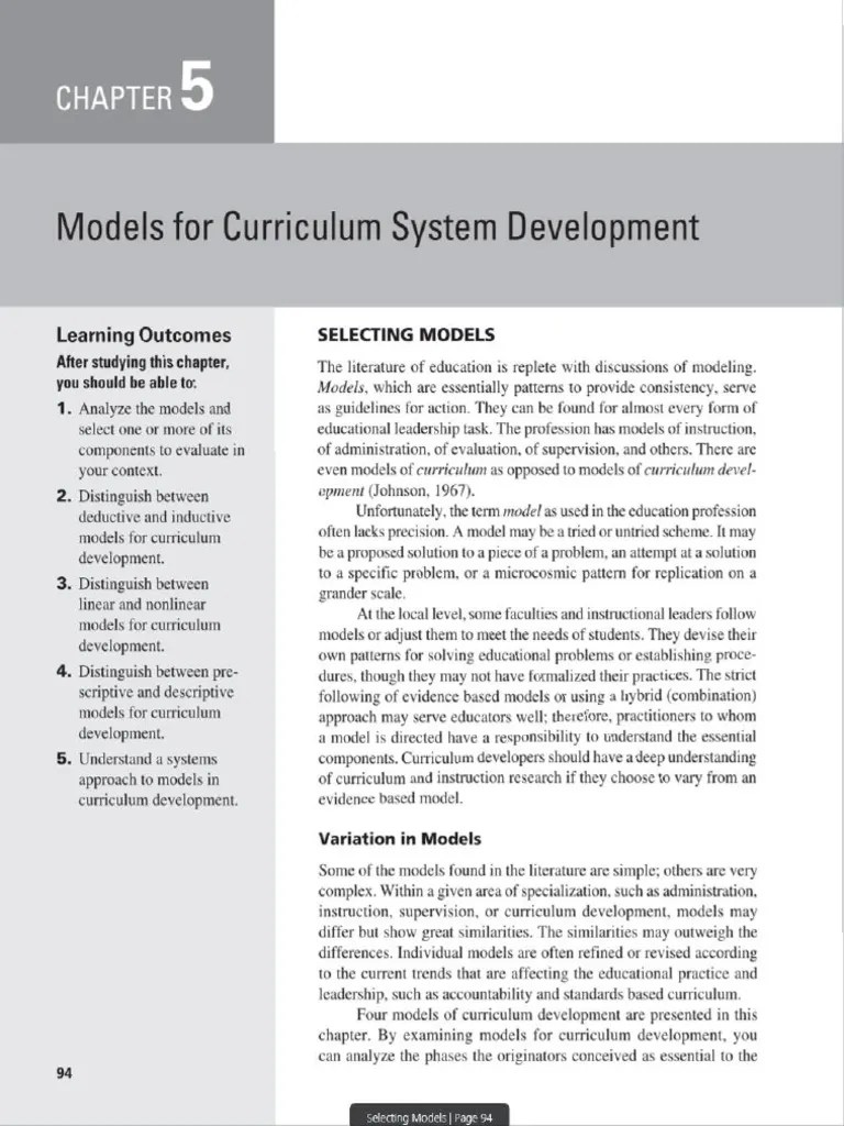 Split Bab 5 Developing The Curriculum | PDF | Curriculum | Psychology