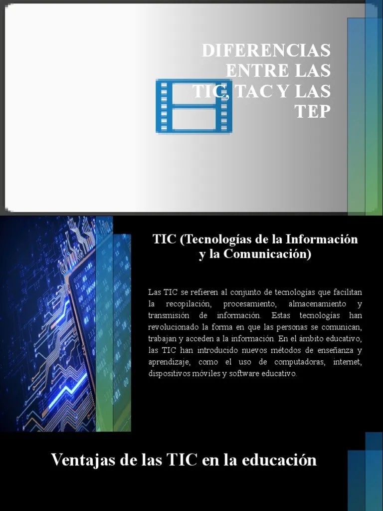 Las TICs, TACs Y TEPs | PDF