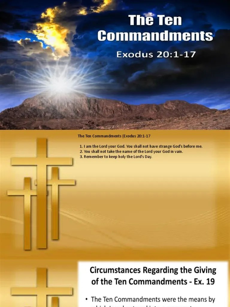 Ten Commandments | PDF