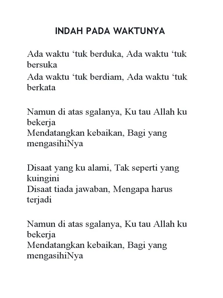 Indah Pada Waktunya | PDF | Pengembangan Diri