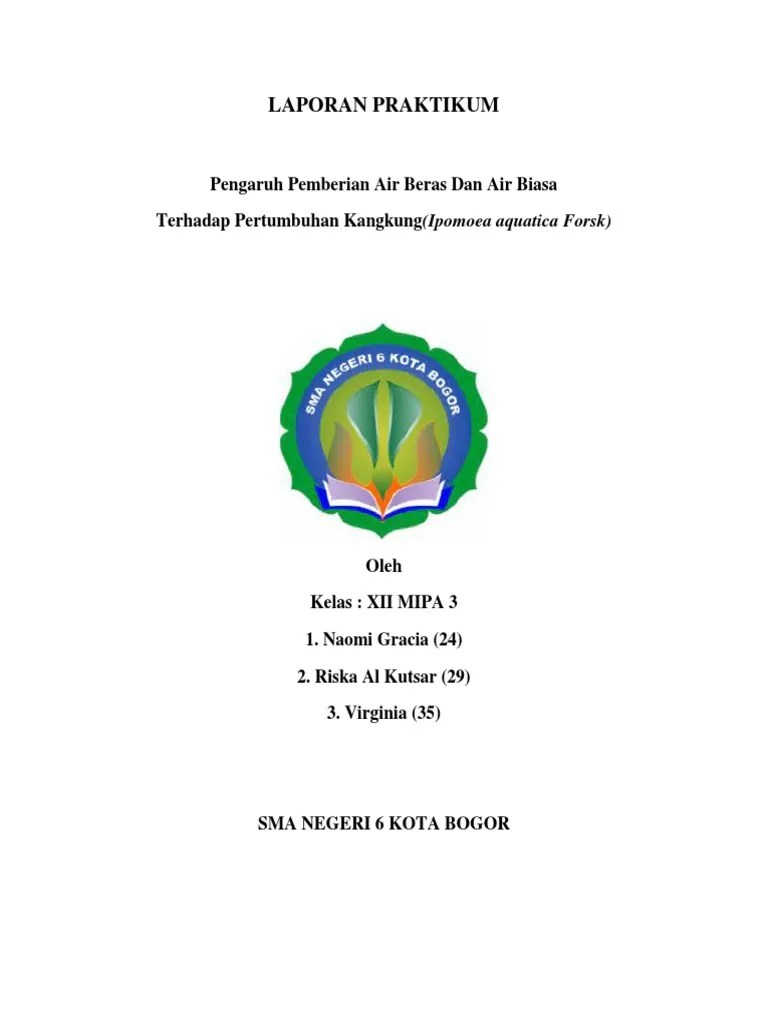 Laporan Praktikum Pengaruh Pemberian Air Beras Dan Air Biasa Terhadap ...