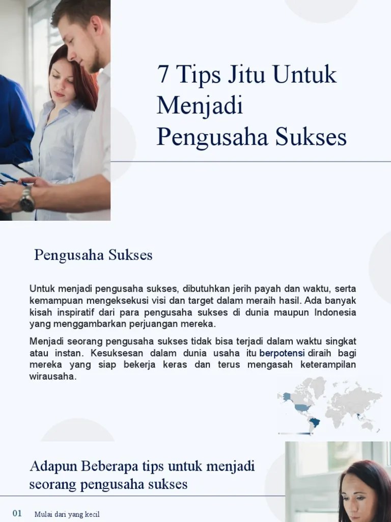 7 Tips Menjadi Pengusaha Sukses | PDF