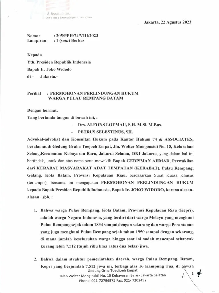Surat Ke Presiden | PDF