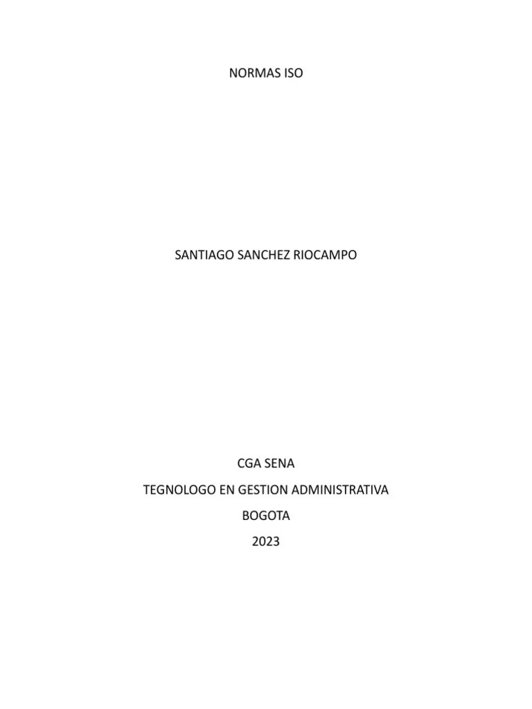 Normas Iso | PDF | Business | Organización Internacional Para La Estandarización
