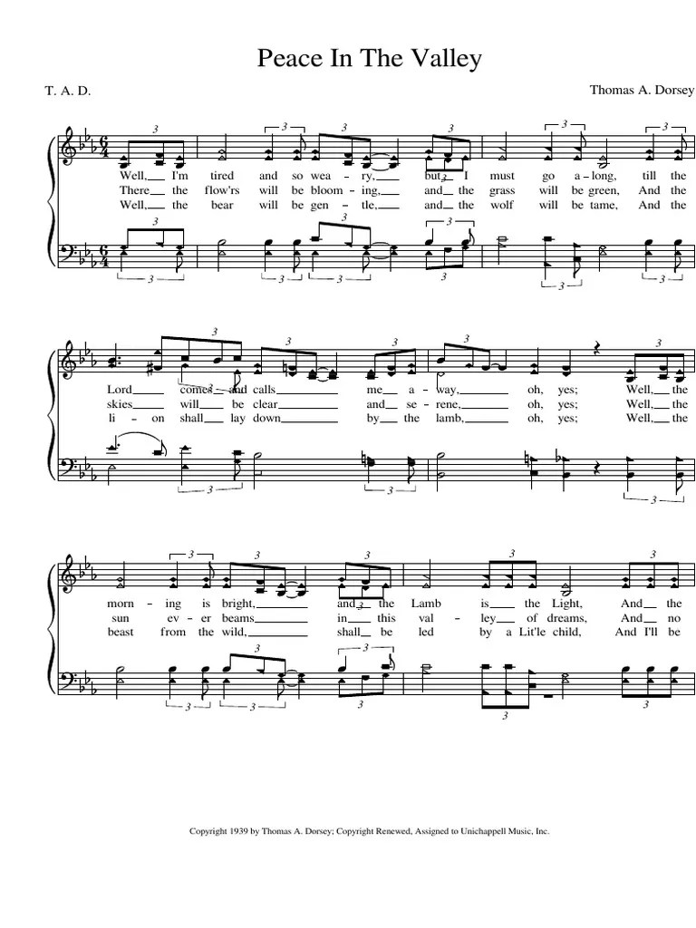 Peace In The Valley | PDF