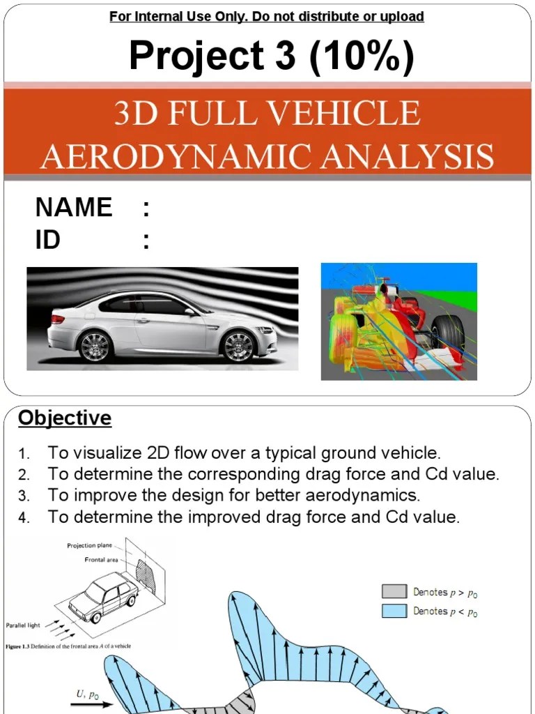 Project 4 - 3d Full Vehicle Aerodynamic Analysis | PDF | Drag (Physics ...