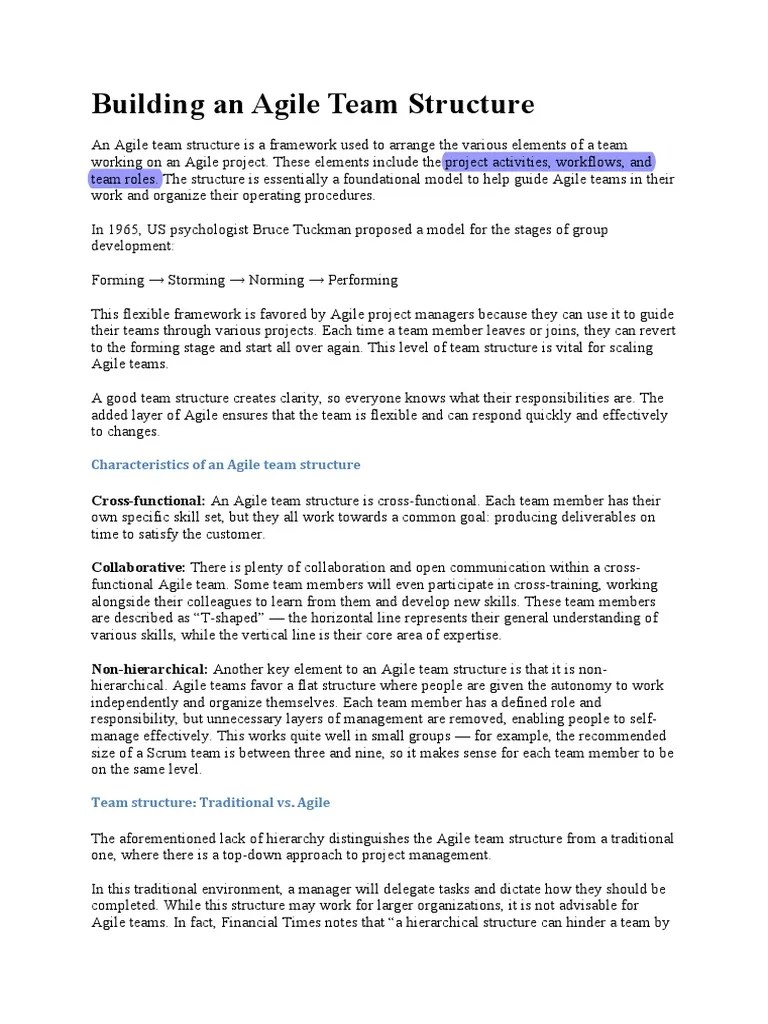 5 Building Agile Team Structure | PDF | Agile Software Development ...