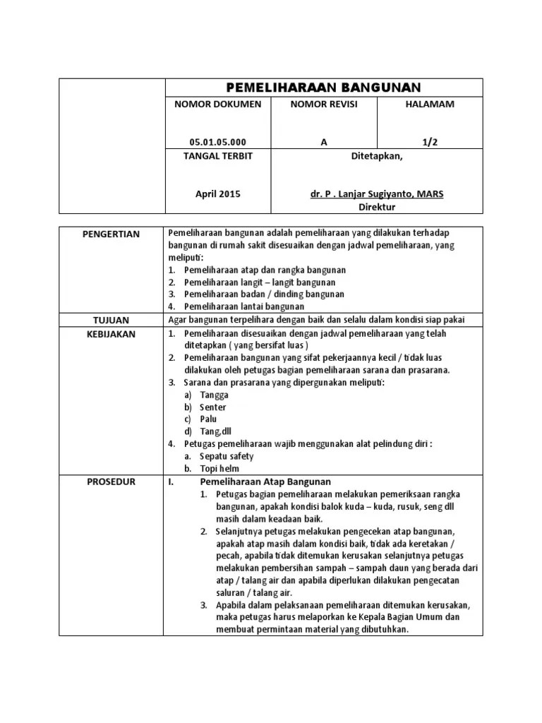 Pemeliharaan Bangunan | PDF