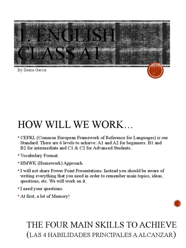 C1. A1 English Class For A1 Adult Students. | PDF | Adverb | Adjective