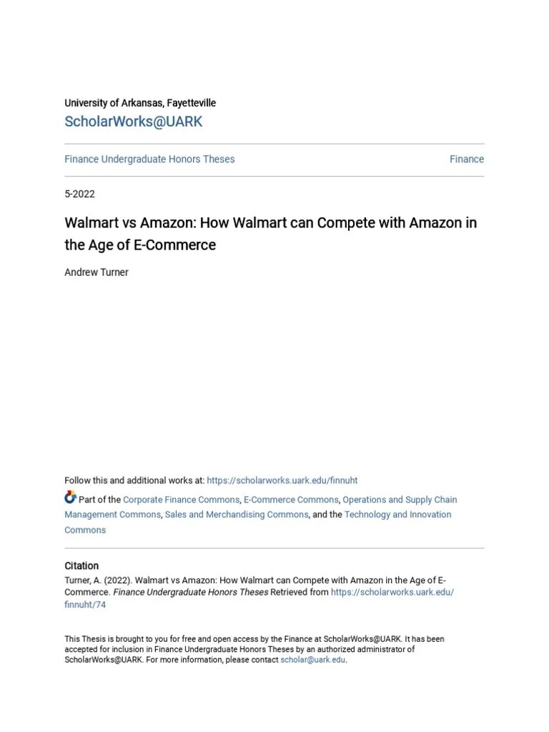 Walmart Vs Amazon - How Walmart Can Compete With Amazon In The Age ...