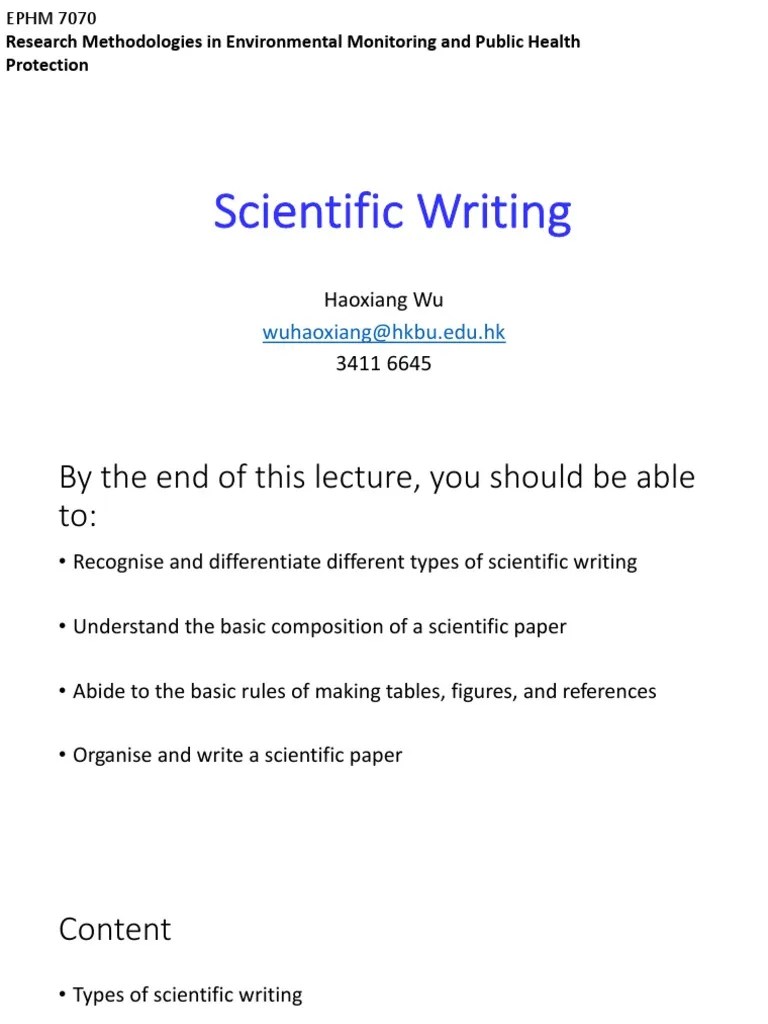Scientific Writing | PDF | Biodiversity | Forests